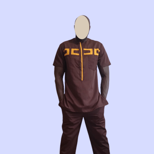Aaron - African Men Shirt & Pant Outfit