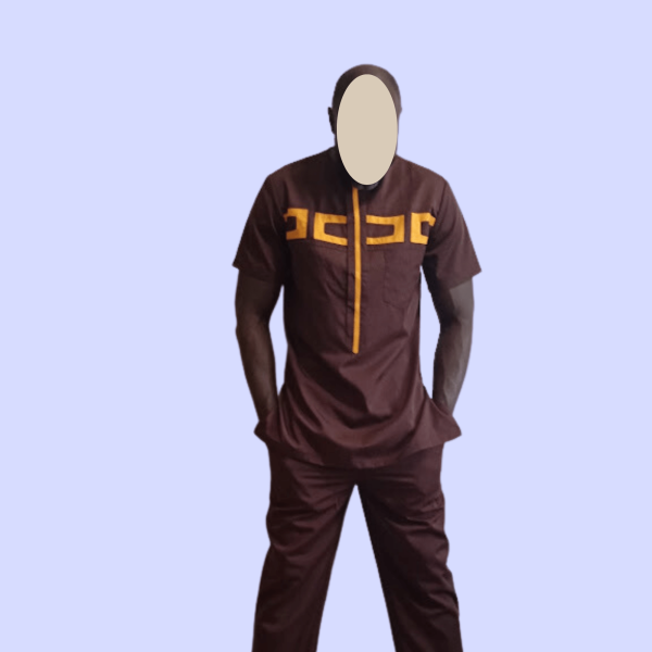 Aaron - African Men Shirt & Pant Outfit