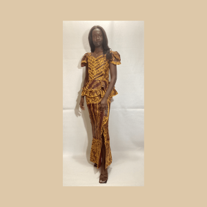 Amina - African Wax Print Skirt & Blouse Set
