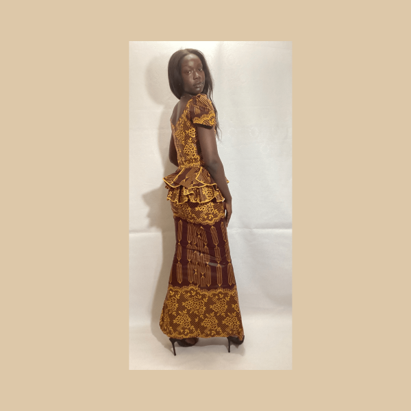 Amina - African Wax Print Skirt & Blouse Set