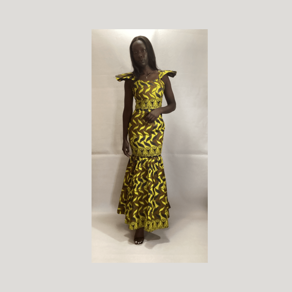 Brittany - Summer African Mermaid Dress