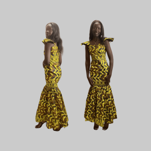 Brittany - Summer African Mermaid Dress
