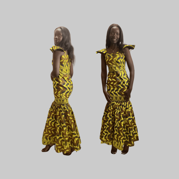 Brittany - Summer African Mermaid Dress