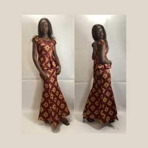 Sara - Mermaid Ankara Skirt Set