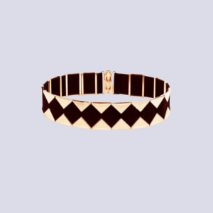Black Elastic With Gold Metal Waist Belt