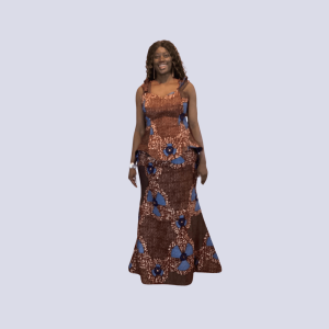 Diana - Ankara Mermaid Skirt & Top Matching Set