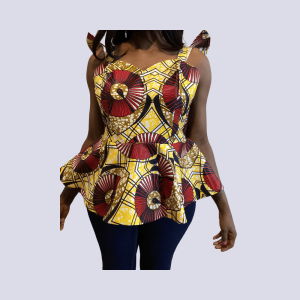 Binta - Ankara African Ladies Blouse/Top