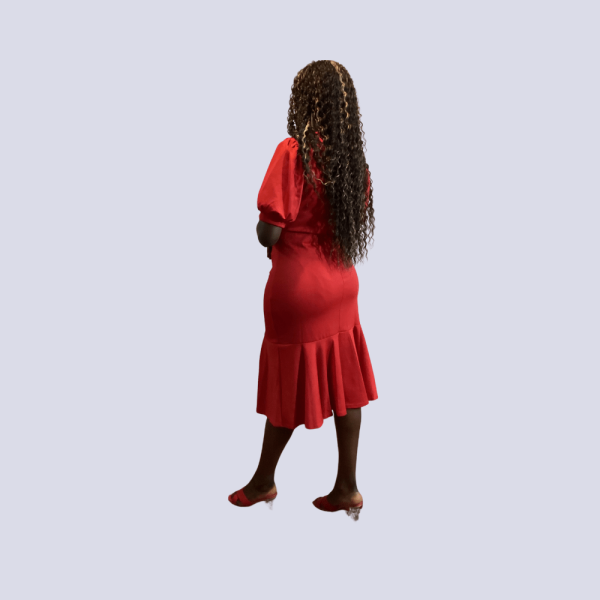 Awa - Red Midi Dress