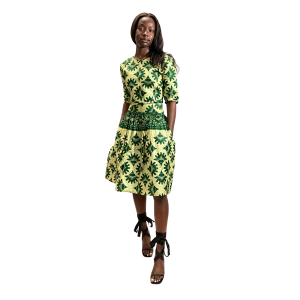 Amina Open-Back Ankara Skirt Set