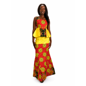 Elegant Ankara Peplum Set