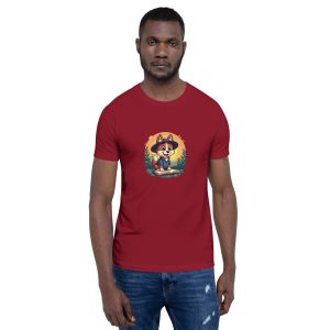 Puppy in Hat Unisex T-Shirt