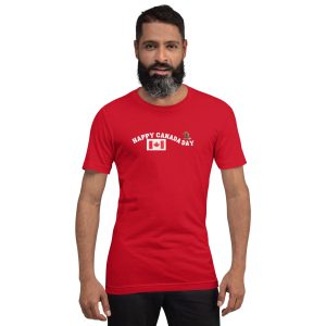Happy Canada Day Beaver Red Unisex T-Shirt