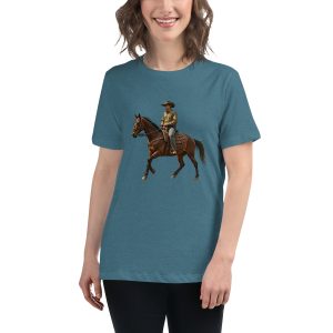 Cowboy on Horse Calgary Stampede Women T-Shirt