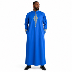 Royal Crest Kaftan Blue