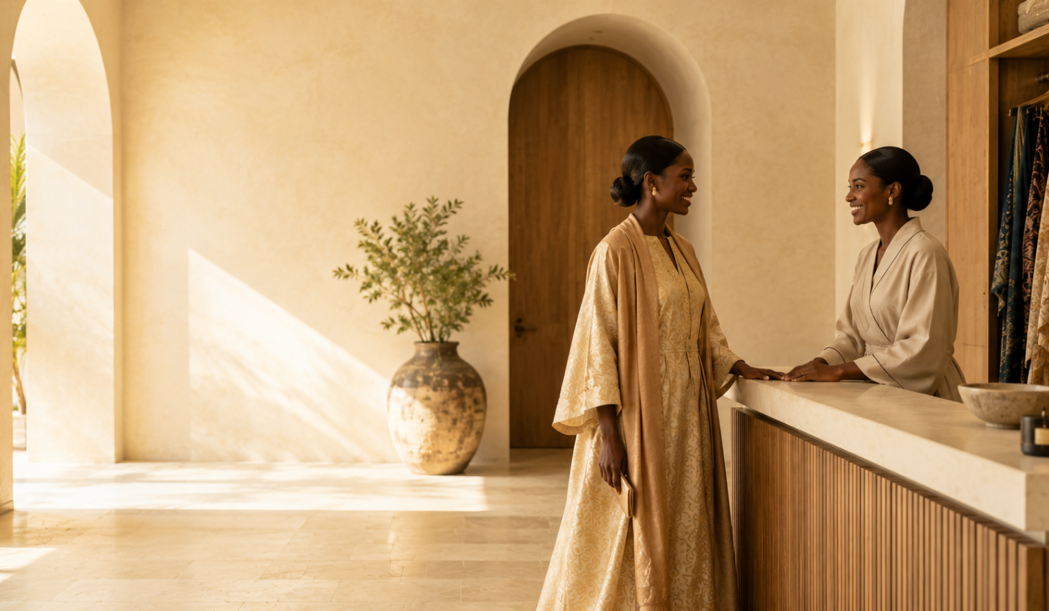 Sohnas — a warm welcome in the atelier reception
